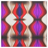 Abstracte rode en Paarse golven Stof (Swatch)