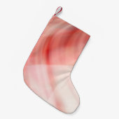abstracte rode en roze achtergrond met witte ringe kleine kerstsok (Voorkant (Hangend))