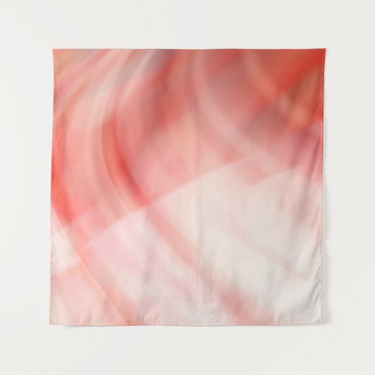 abstracte rode en roze achtergrond met witte ringe wandkleed (Voorkant)