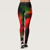 Abstracte rode en roze schaduwen leggings (Achterkant)