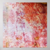Abstracte rode en witte grungy-verf poster (Voorkant)