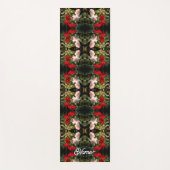 Abstracte rode en witte Rozen, gedrenkt, speciaal  Yogamat (Voorkant)