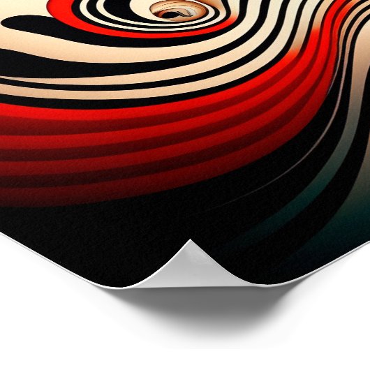 Abstracte rode en zwarte achtergrond. poster (Hoek)