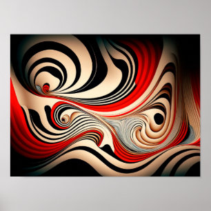 Abstracte rode en zwarte achtergrond. poster
