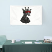 Abstracte rode en zwarte giraffe Classic T-Shirt Spandoek (Beurs)