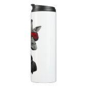 Abstracte rode en zwarte giraffe Classic T-Shirt Thermosbeker (Geroteerd rechts)