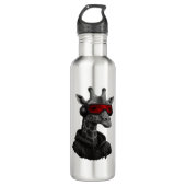 Abstracte rode en zwarte giraffe Classic T-Shirt Waterfles (Voorkant)