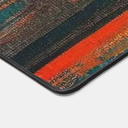 Abstracte rode en zwarte kunst bureaumat (Hoek)