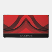 Abstracte rode en zwarte vloeiende vormen en verlo bureaumat (Voorkant)