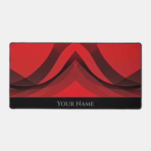 Abstracte rode en zwarte vloeiende vormen en verlo bureaumat (Voorkant)