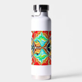 Abstracte rode explosie waterfles (Rechts)