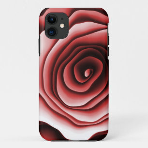 Abstracte rode Floral Elegant Modern Case-Mate iPhone Case