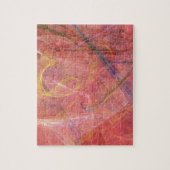 Abstracte rode fractal legpuzzel (Verticaal)