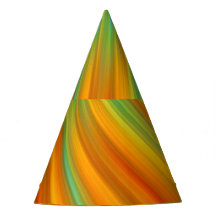 Abstracte rode gele oranje groene strepen op blauw