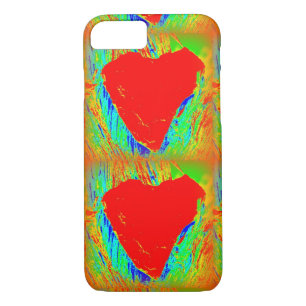 abstracte rode harten bij telefoon Case-Mate iPhone case