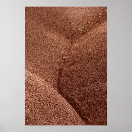 Abstracte rode heuvels Oregon Poster (Voorkant)