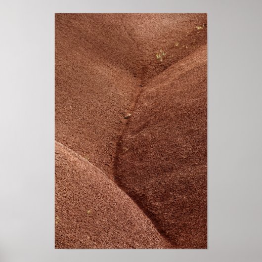 Abstracte rode heuvels Oregon Poster (Voorkant)