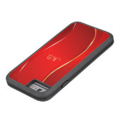 Abstracte rode lijn Case-Mate iPhone case (Bodem)