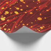 ABSTRACTE RODE MARBLED PAPIER MET GOUDE SPLASHEDEN (Hoek)