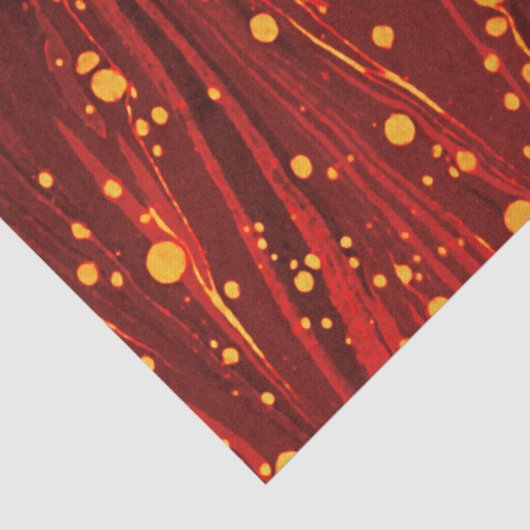 ABSTRACTE RODE MARBLED PAPIER MET GOUDE SPLASHEDEN (Detail)