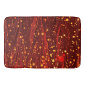 ABSTRACTE RODE MARBLED PAPIER MET GOUDE SPLASHEDEN BADMAT (Voorkant)