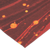 ABSTRACTE RODE MARBLED PAPIER MET GOUDE SPLASHEDEN KORTE TAFELLOPER (Hoek)