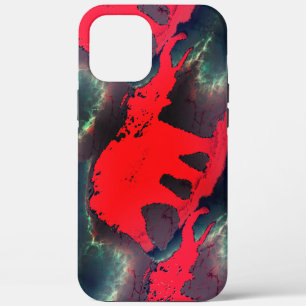 Abstracte rode olifantentekening, zeer reusachtig Case-Mate iPhone case