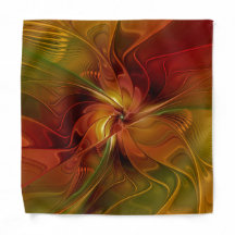Abstracte rode oranje bruine groene fractale kunst