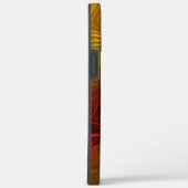 Abstracte rode oranje bruine groene fractale kunst Case-Mate iPhone case (Achterkant / Rechts)