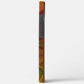 Abstracte rode oranje bruine groene fractale kunst Case-Mate iPhone case (Achterkant / Links)