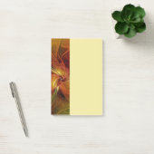 Abstracte rode oranje bruine groene fractale kunst post-it® notes (Kantoor)