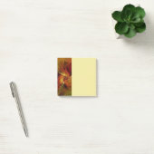 Abstracte rode oranje bruine groene fractale kunst post-it® notes (Kantoor)
