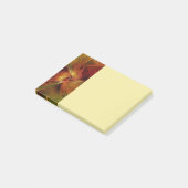 Abstracte rode oranje bruine groene fractale kunst post-it® notes (Schuin)