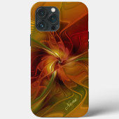 Abstracte rode Oranje groene fractale naam Case-Mate iPhone Case (Achterkant)