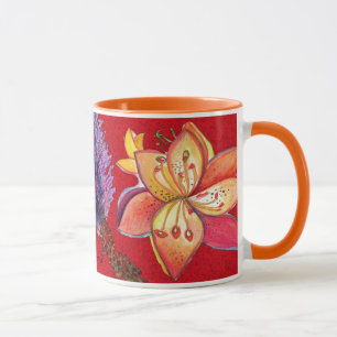 Abstracte rode orchidee Mok