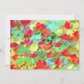 Abstracte rode papaver kaart (Achterkant)