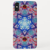 ABSTRACTE RODE PINKBLAUWE STARS MET GEMSTONEN Case-Mate iPhone CASE (Achterkant)