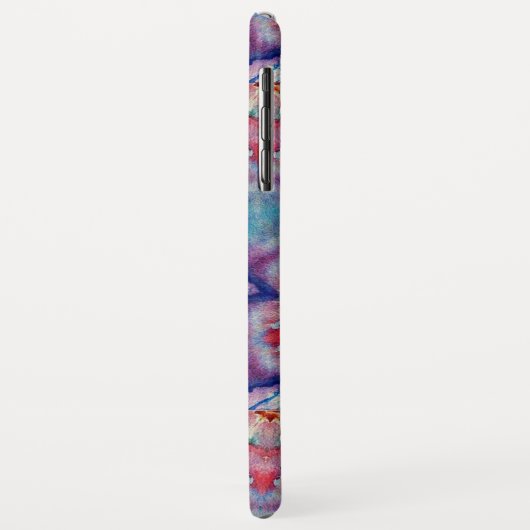 ABSTRACTE RODE PINKBLAUWE STARS MET GEMSTONEN Case-Mate iPhone CASE (Achterkant/links)