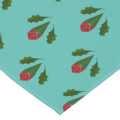 Abstracte Rode Rozen & Bladeren Bloemen, Fontein B Lange Tafelloper (Hoek)