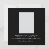 Abstracte rode rozen en papavers sparen de datum kaart (Achterkant)