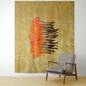 Abstracte rode rozen wandkleed (In situ)