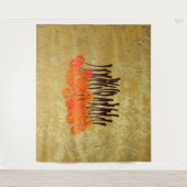 Abstracte rode rozen wandkleed (Voorkant)