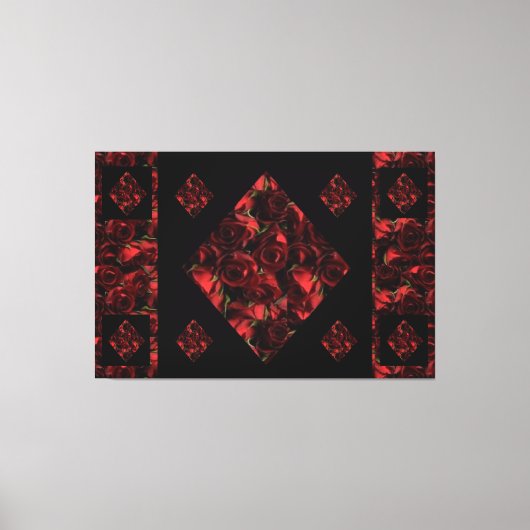 Abstracte rode rozendoek afdrukken (Voorkant)