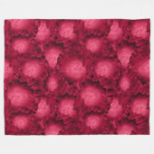 Abstracte rode rozenpapaver bloemen bloemen romant fleece deken (Voorkant (Horizontaal))