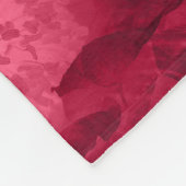 Abstracte rode rozenpapaver bloemen bloemen romant fleece deken (Hoek)