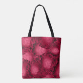 Abstracte rode rozenpapaver bloemen bloemen romant tote bag (Achterkant)