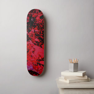Abstracte Rode Shatter Persoonlijk Skateboard