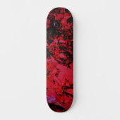 Abstracte Rode Shatter Persoonlijk Skateboard (Voorkant)