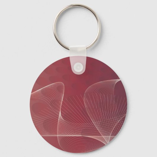 abstracte rode sleutelhanger (Voorkant)
