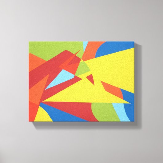 Abstracte rode toekan doekprint canvas afdruk (Voorkant)